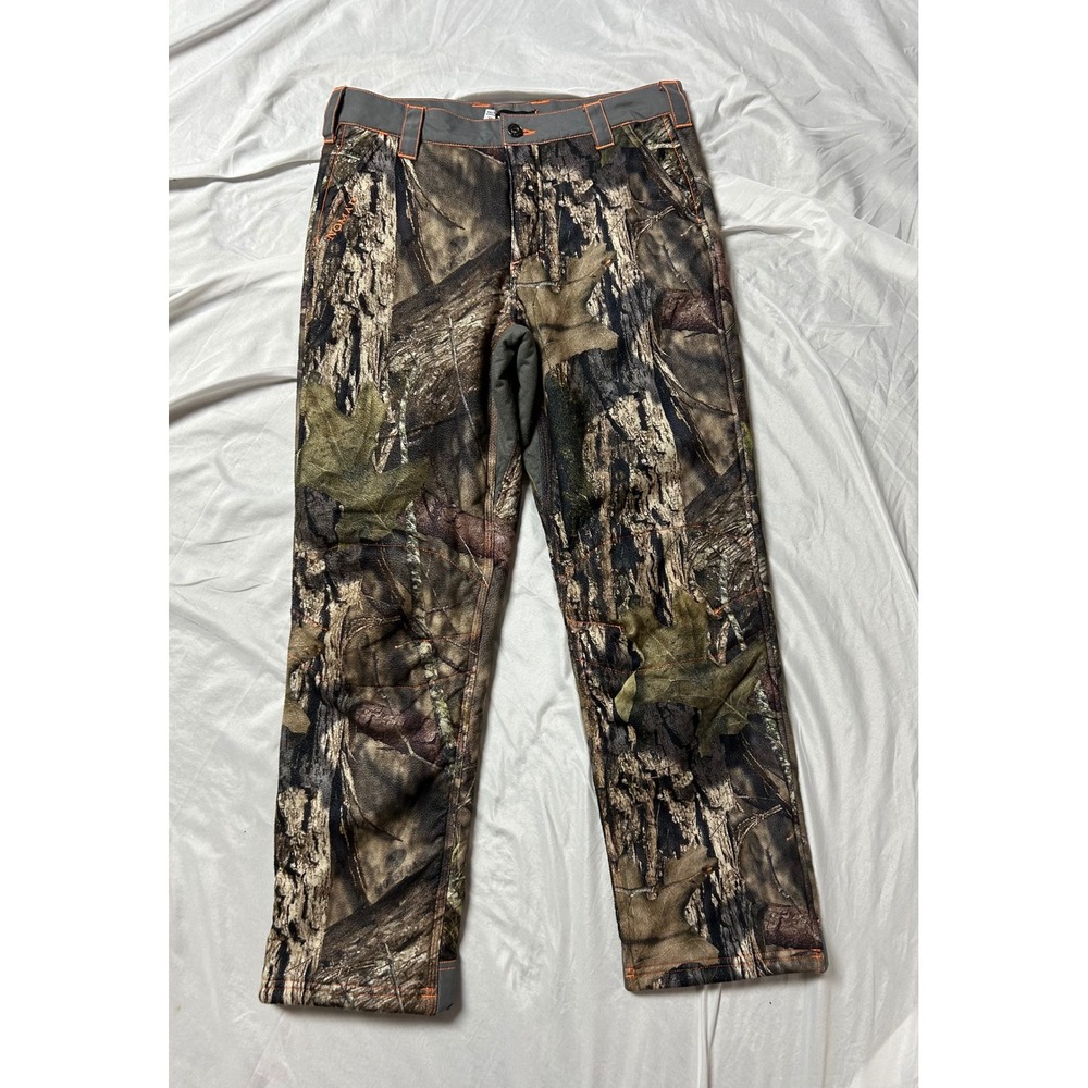 Nomad Youth XL Camo Hunting Pants Fleece Lined Green Real Tree Camouflage